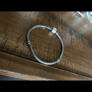Pandora Oxidized Bracelet sz 19